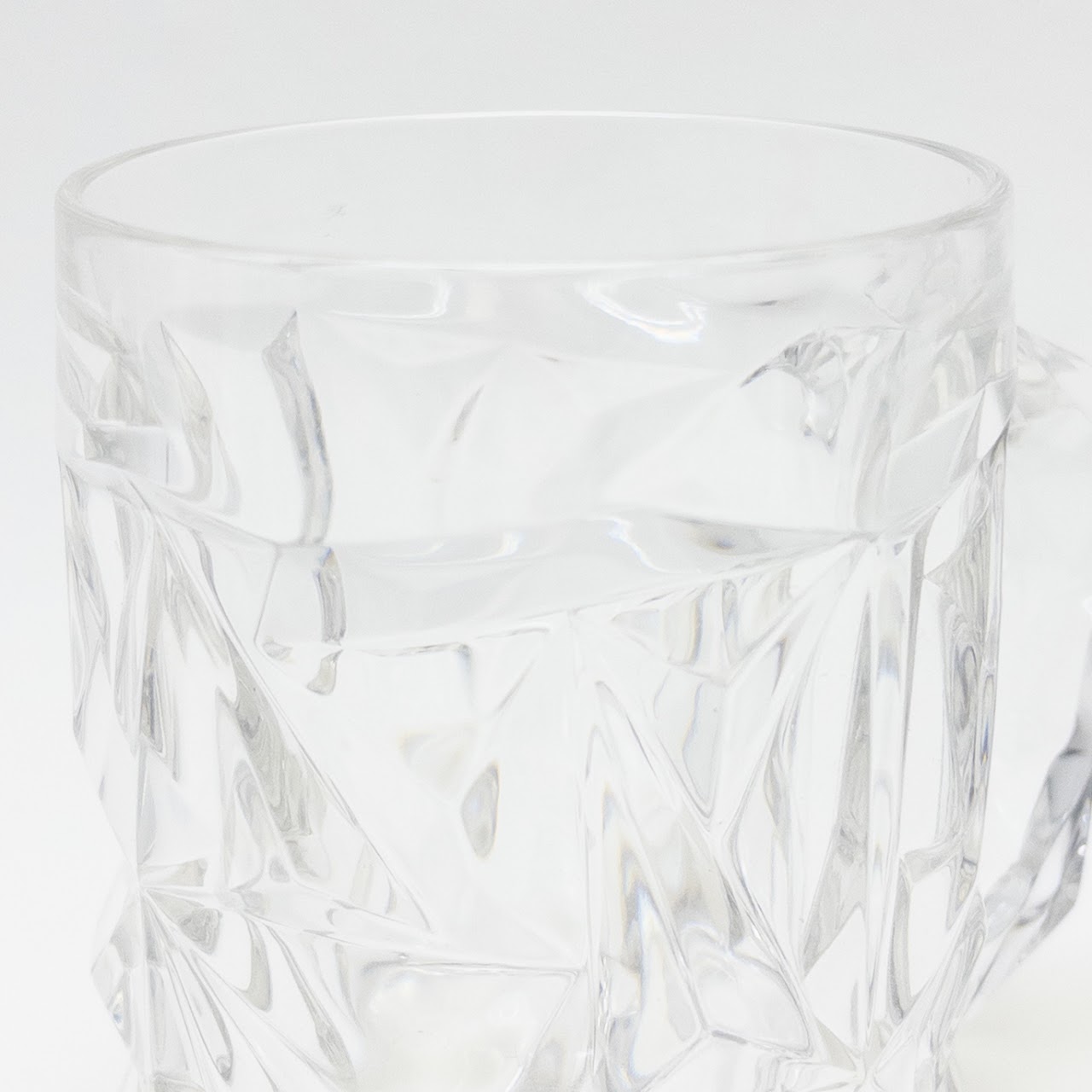 Tiffany & Co. Rock Cut Crystal Mug