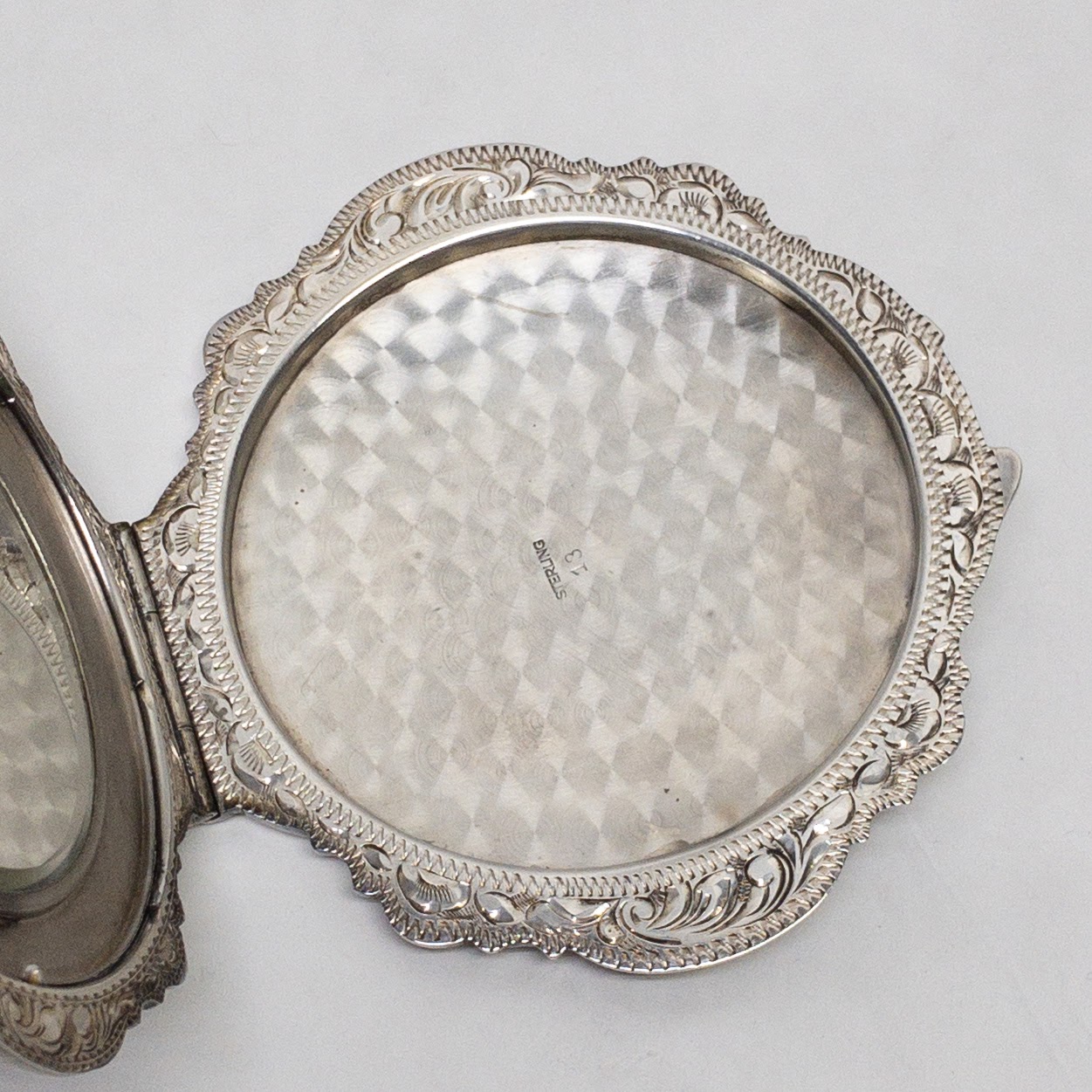 Sterling Silver Antique Compact