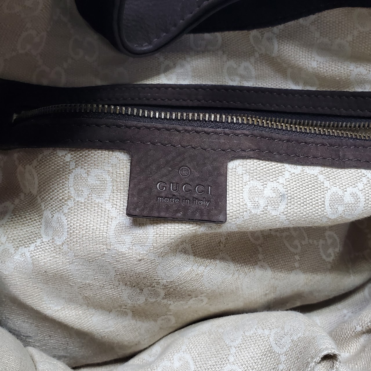 Gucci Suede Stirrup Bag