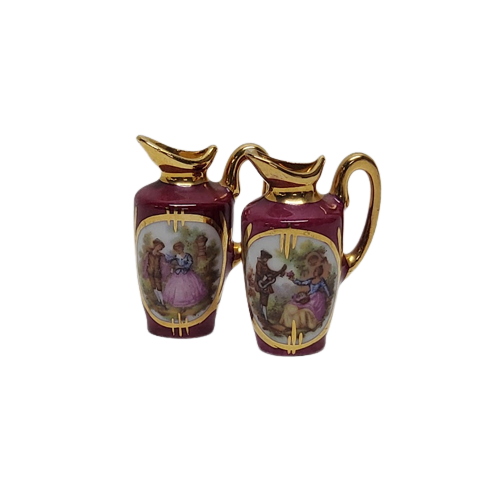 Limoges Miniature Pitcher Duo