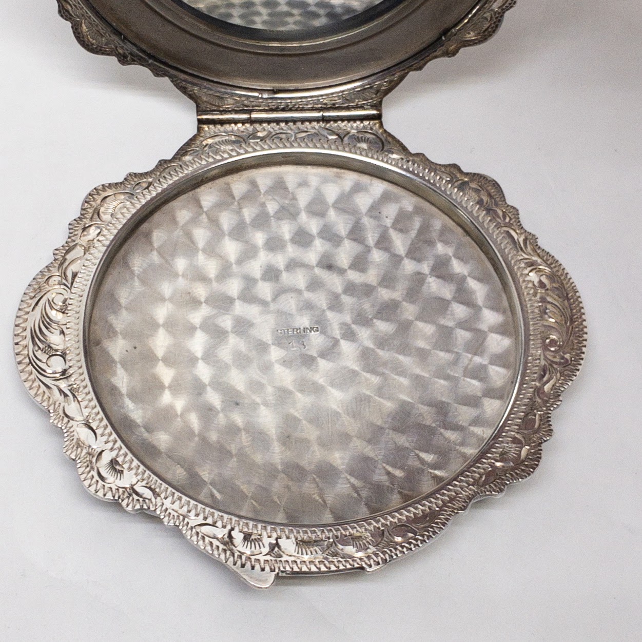 Sterling Silver Antique Compact