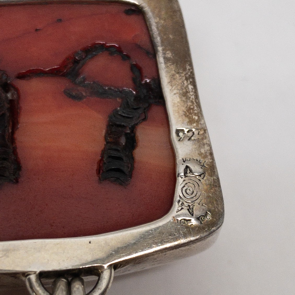 Sterling Silver & Red Coral Bracelet