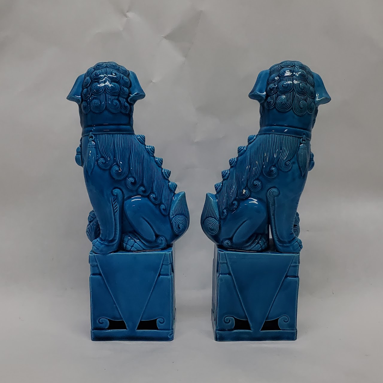 Ceramic Foo Dog Pair