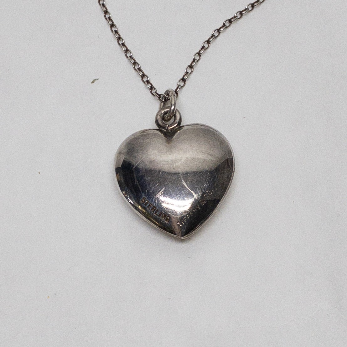 Tiffany & Co. Sterling Silver Heart Pendant Necklace