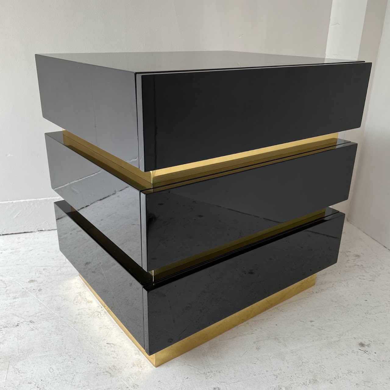 The Lacquer Company Banded Nightstand