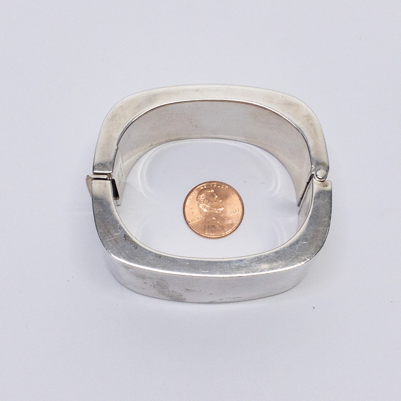 Sterling Silver Square Bangle Bracelet