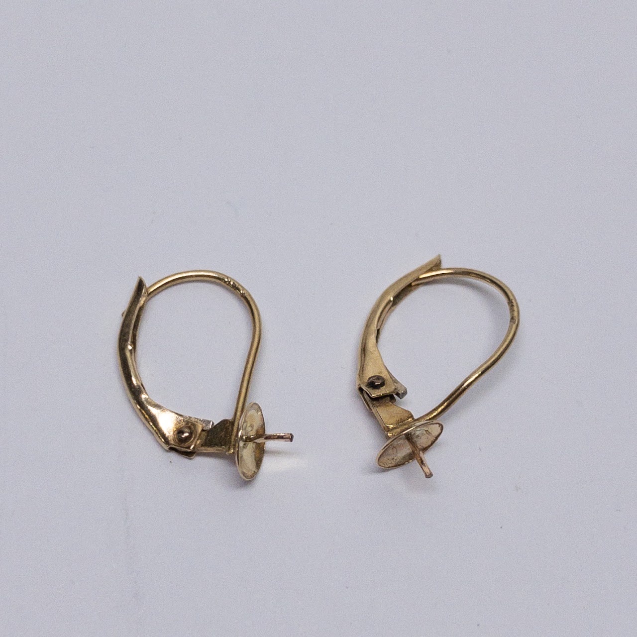 14K Gold Wire Drop Earrings