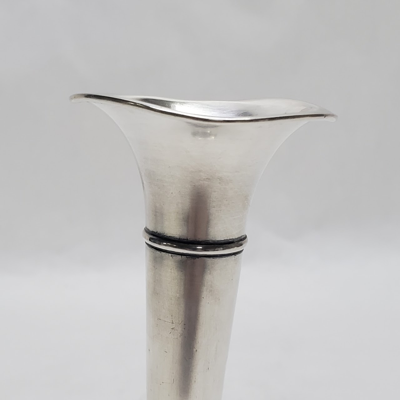 Sterling Silver Fluted Bud Vase