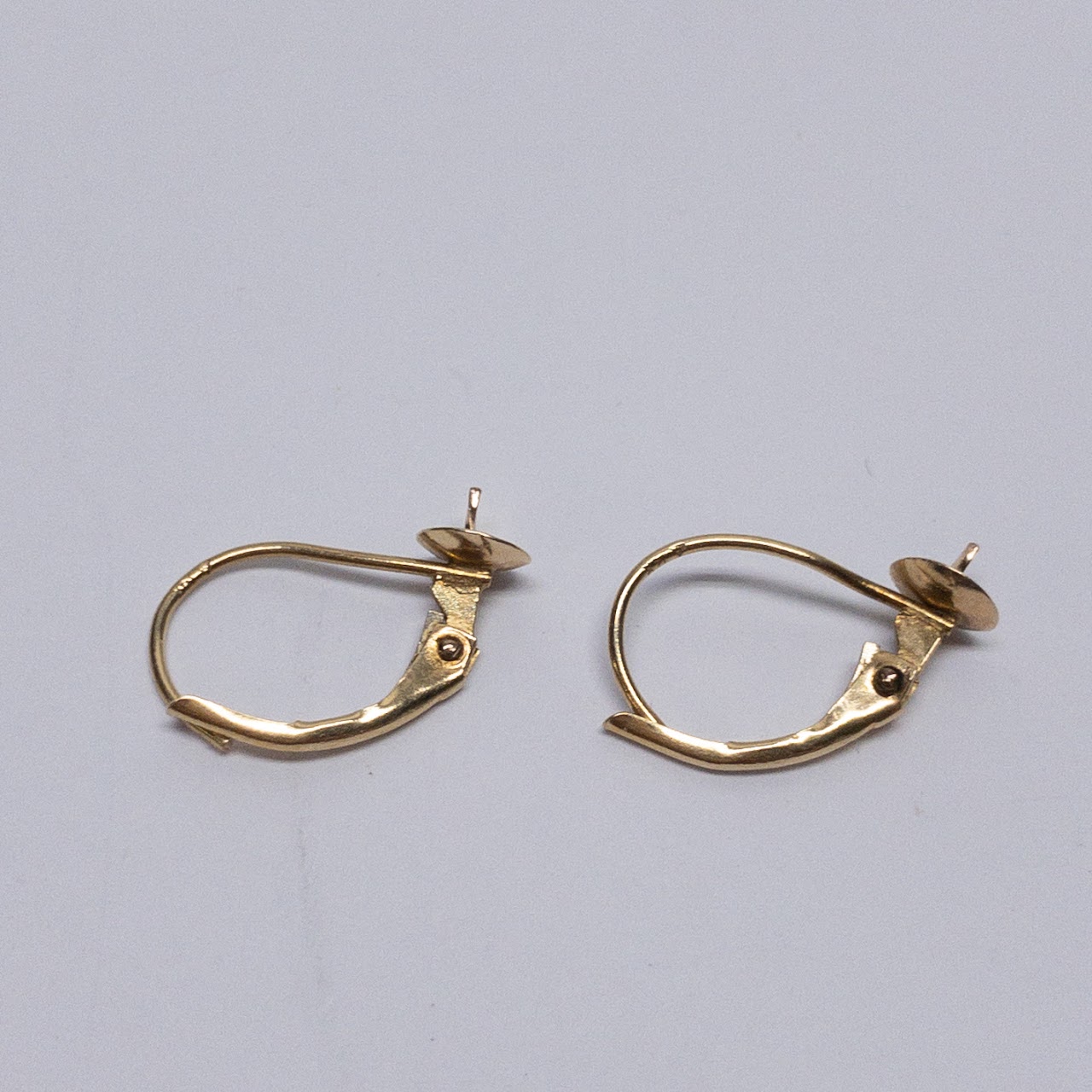 14K Gold Wire Drop Earrings