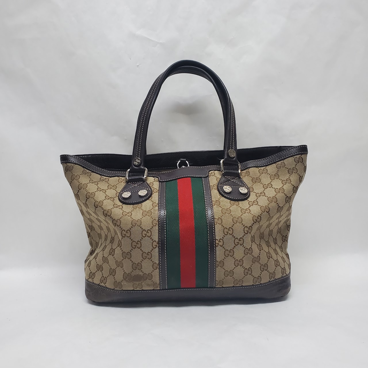 Gucci Monogram Canvas Tote