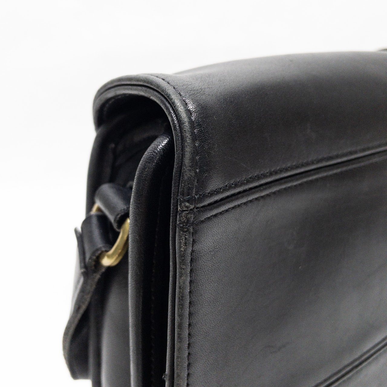 Coach Black Leather Crossbody Bag