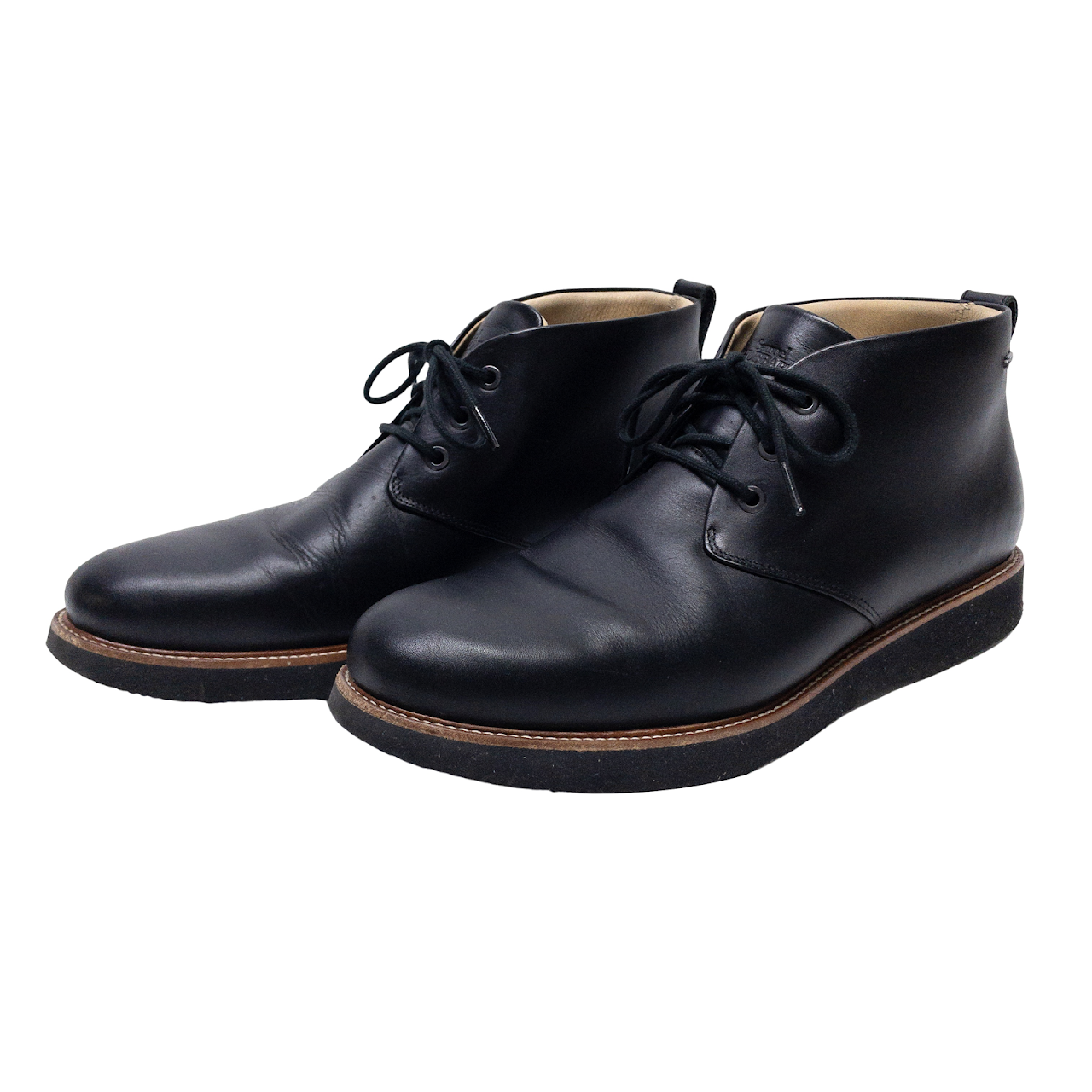 Samuel Hubbard Black Leather Ankle Boots