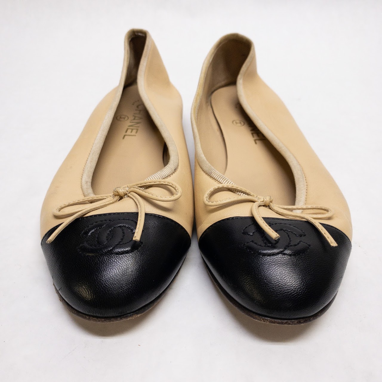 Chanel Cap Toe Ballet Flats