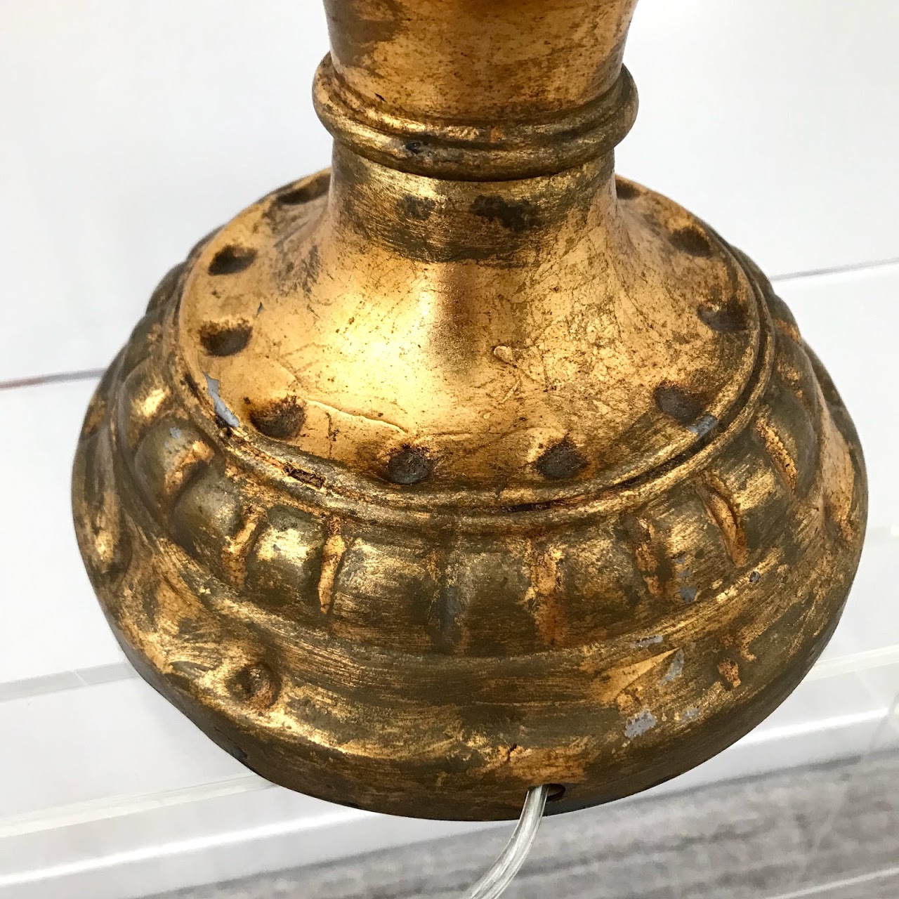 Mid-Century Gilt Tole Table Lamp