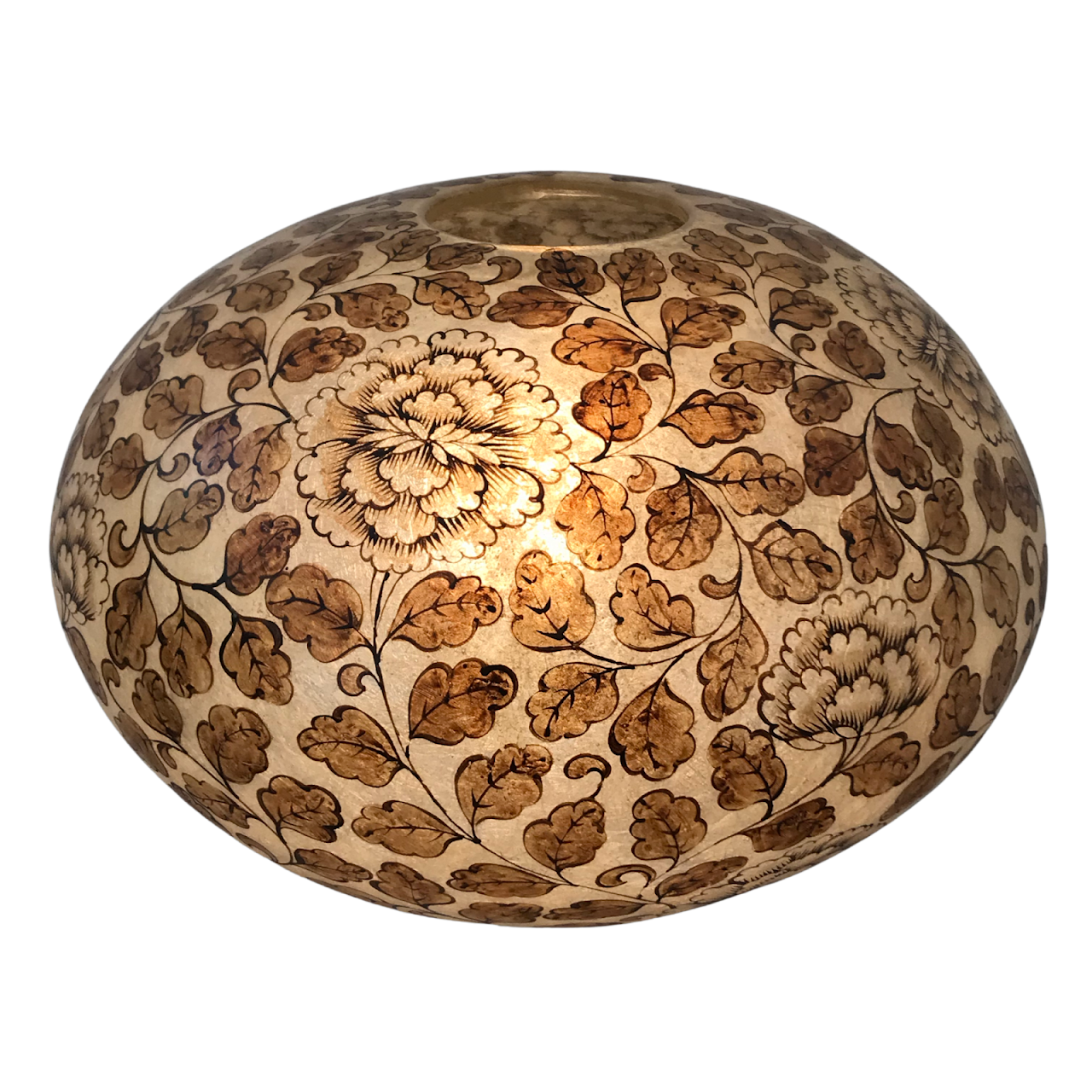 Mid-Century Ovoid Resin Globe Lamp
