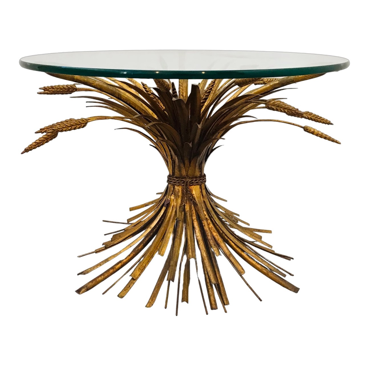 Maison Baguès Style 1950s Sheaf of Wheat Cocktail Table