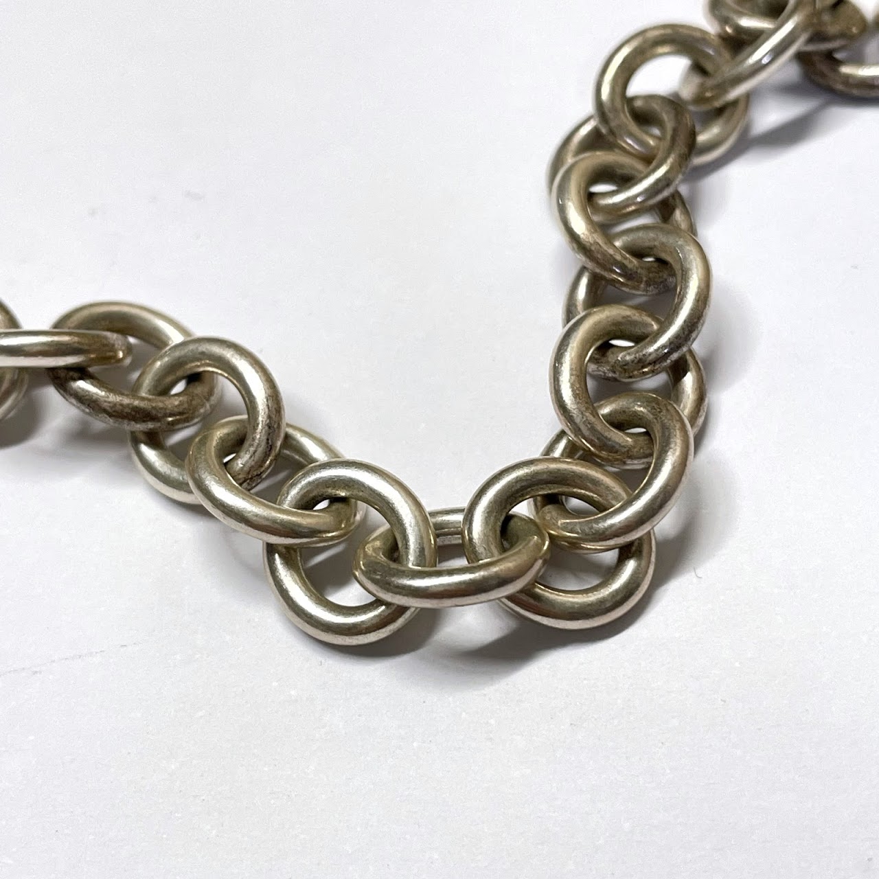 Tiffany & Co. Sterling Silver Heart Charm Bracelet
