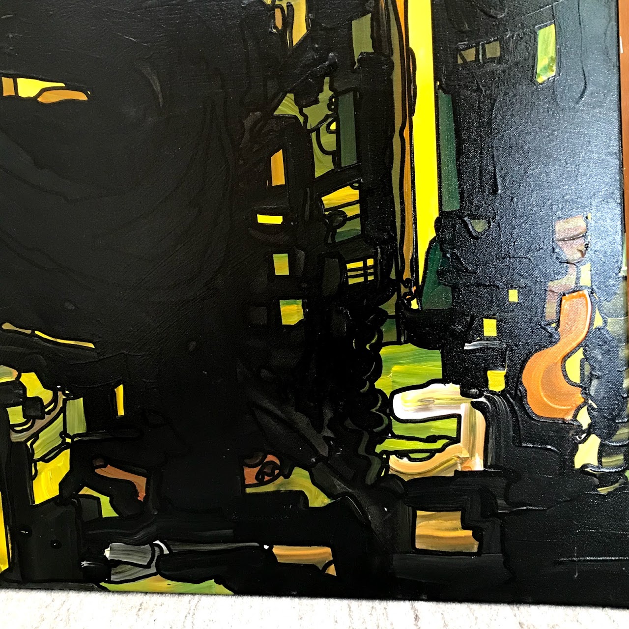 Kip Frace Large Scale Manhattan Cityscape Oil Painting