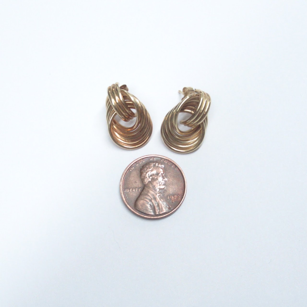 14K Gold Looped Earrings