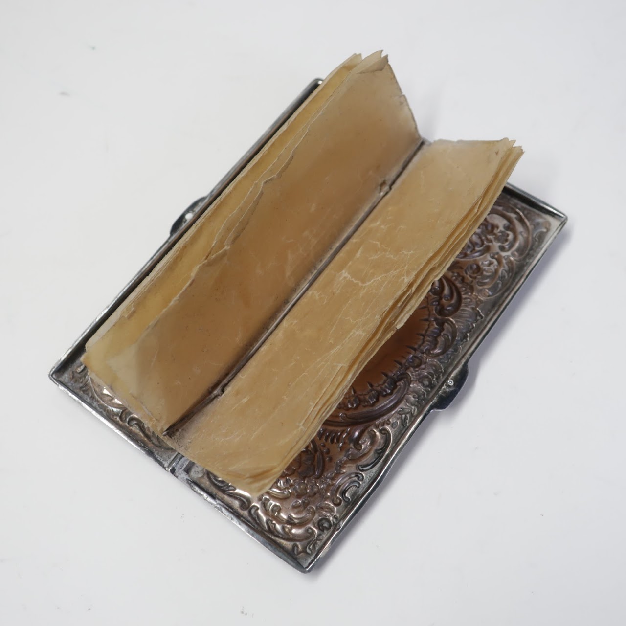 Sterling Silver Case with Parchment Paper