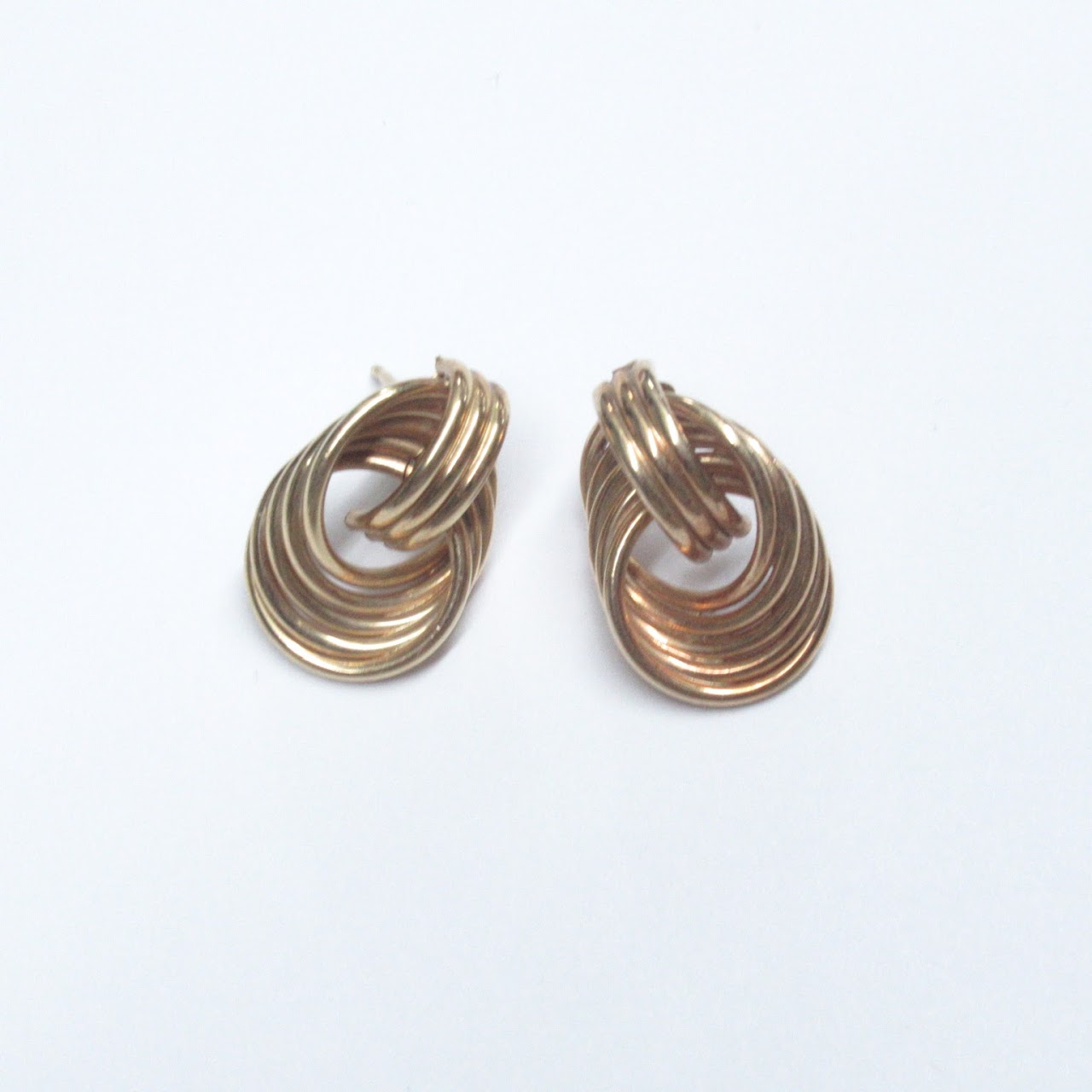 14K Gold Looped Earrings