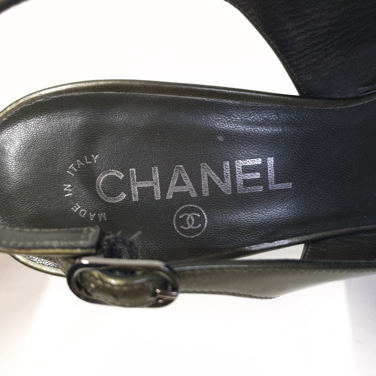 Chanel Patent Leather Slingbacks