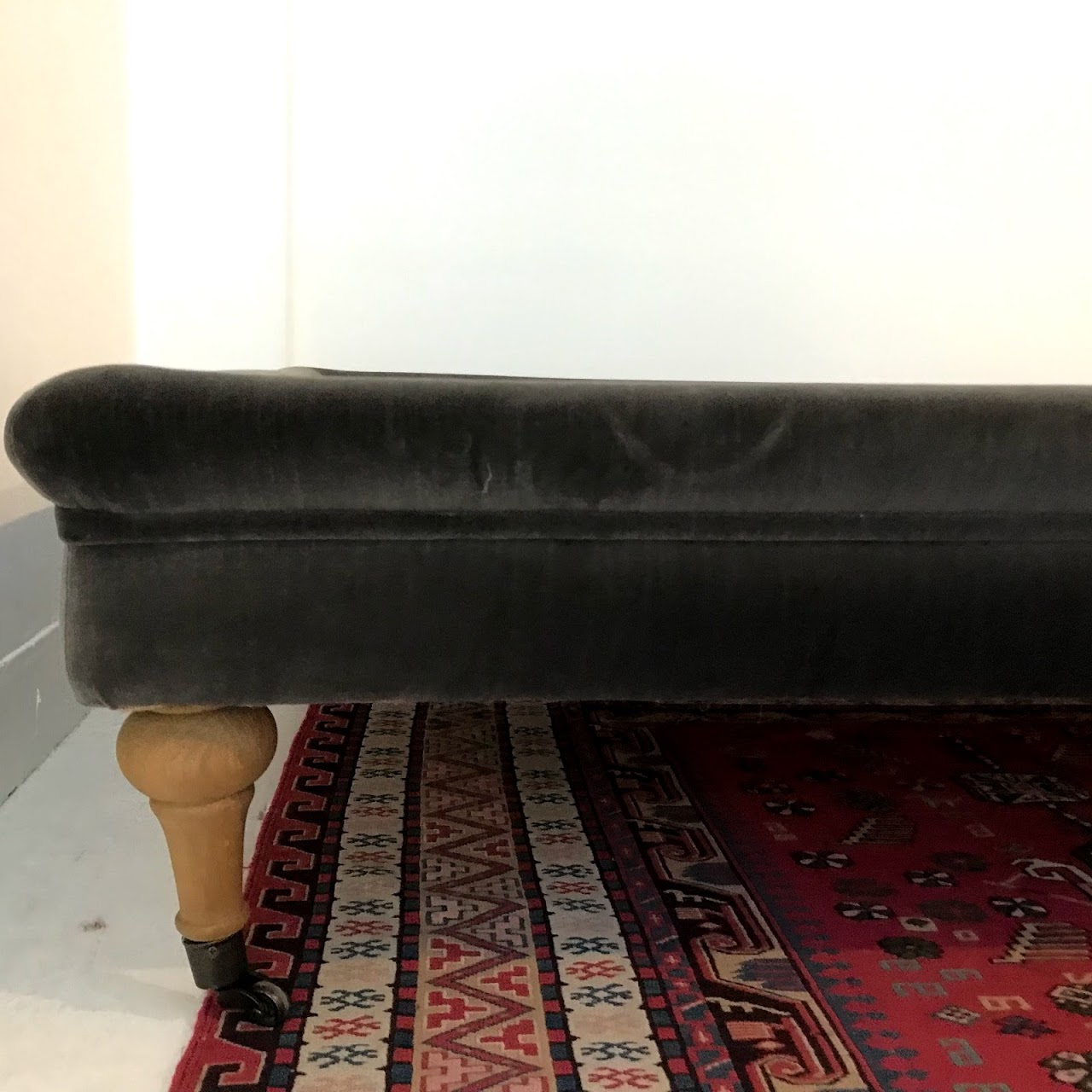 Restoration Hardware Tufted Coffee Ottoman