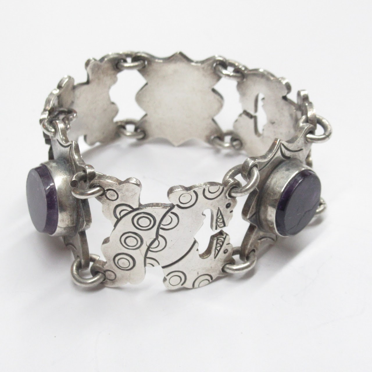 Sterling Silver & Amethyst Carmen Beckmann Bracelet