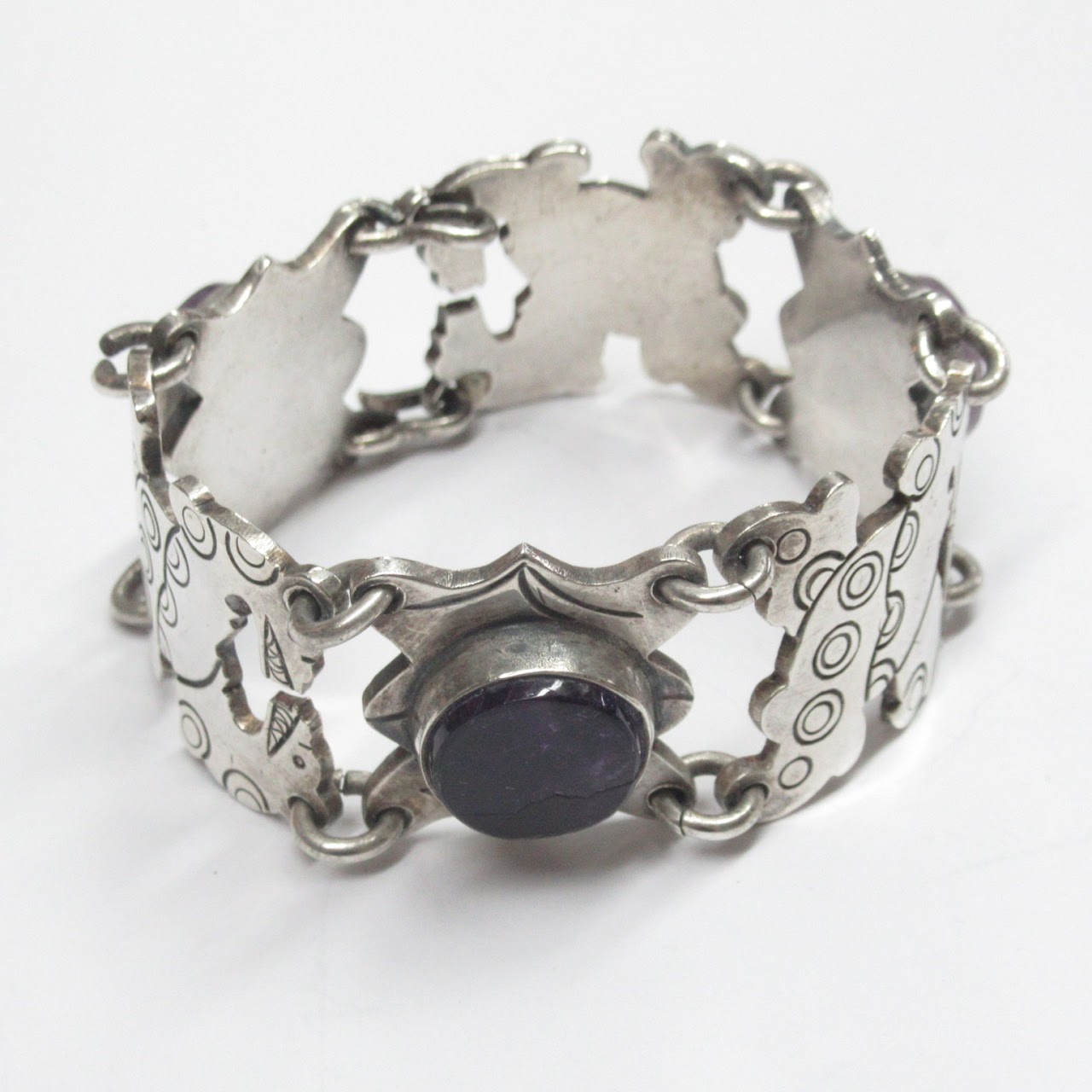 Sterling Silver & Amethyst Carmen Beckmann Bracelet