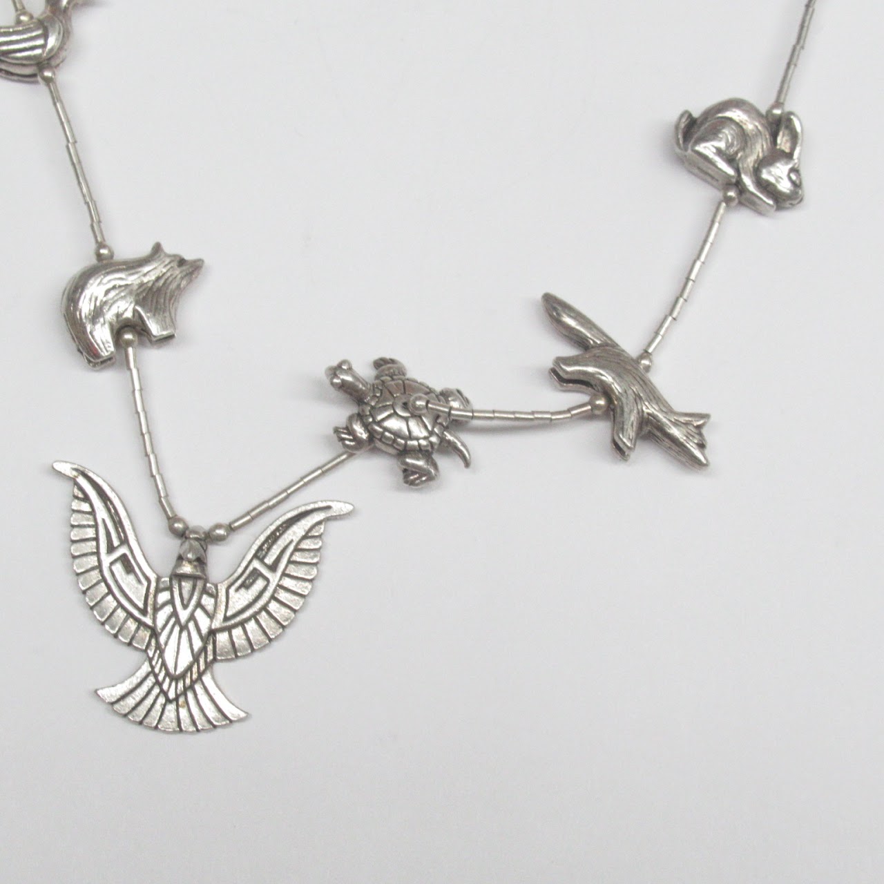 Sterling Silver Animal Charm Necklace