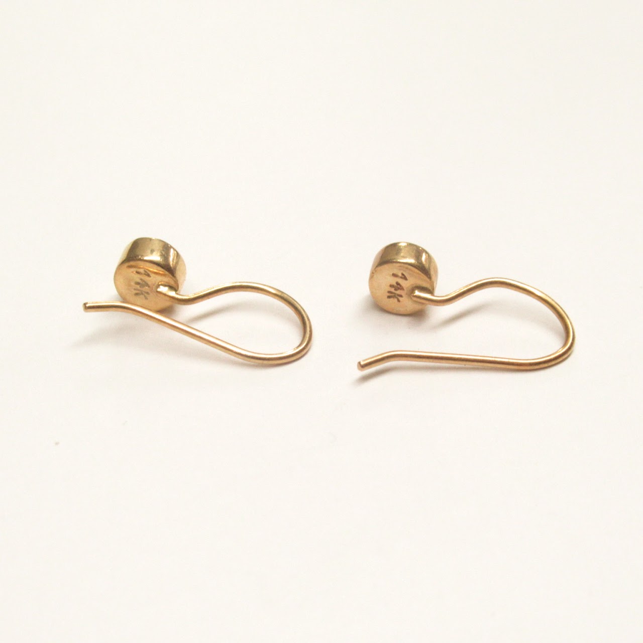 14K Gold & Nacre Earrings