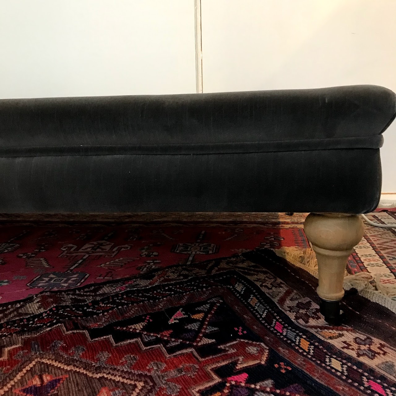 Restoration Hardware Tufted Coffee Ottoman