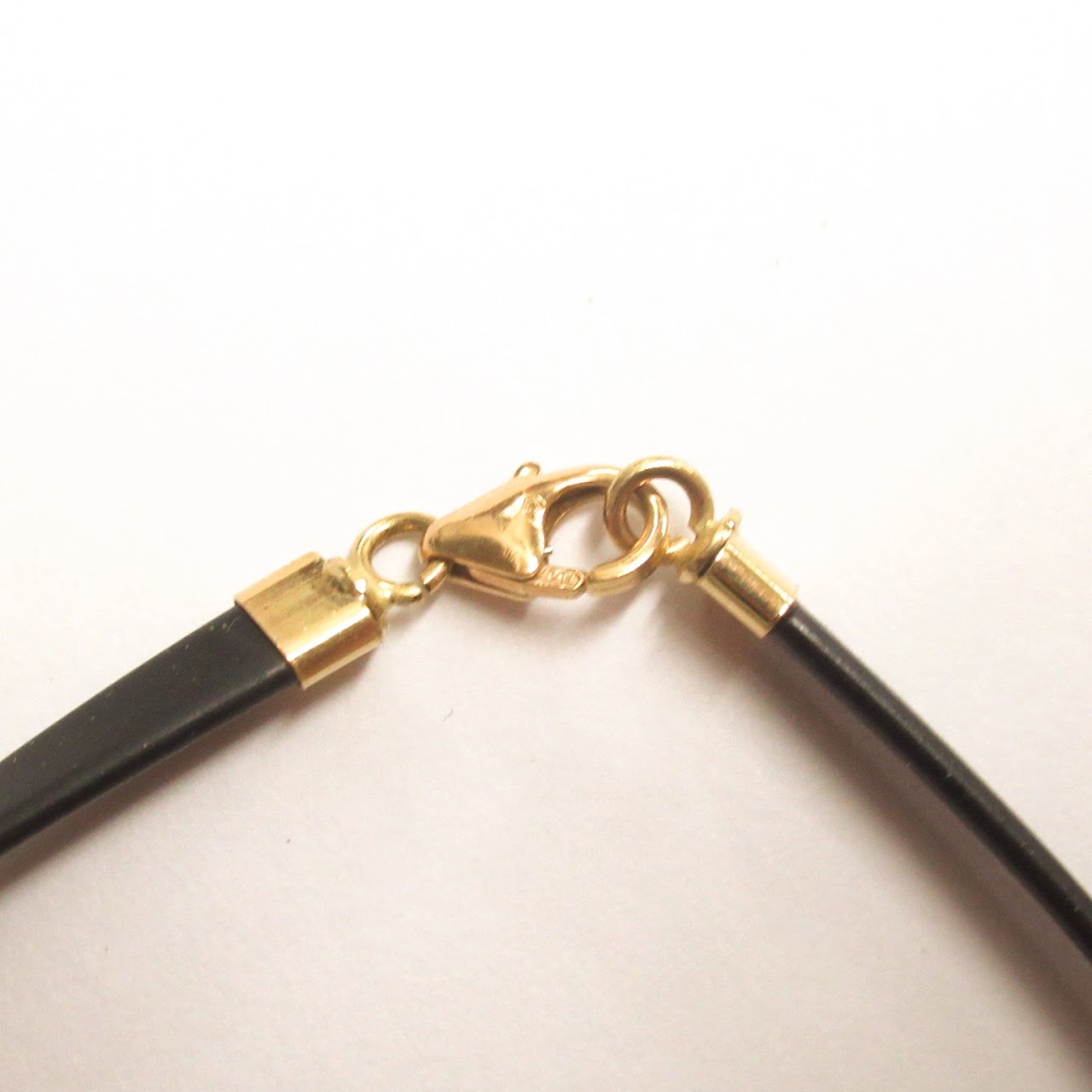 18K Gold & Leather Bracelet