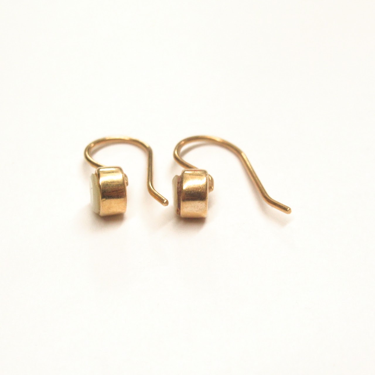 14K Gold & Nacre Earrings