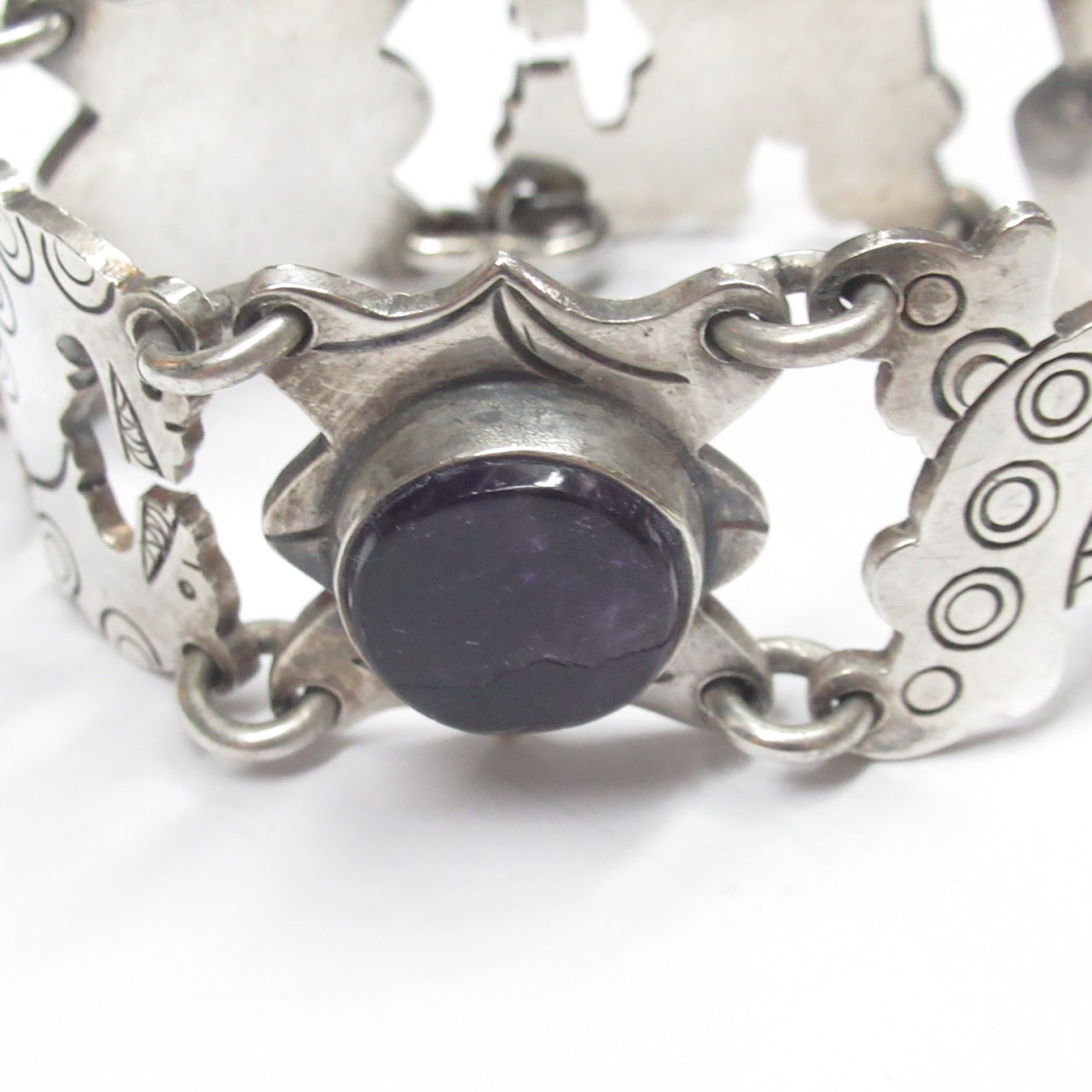 Sterling Silver & Amethyst Carmen Beckmann Bracelet