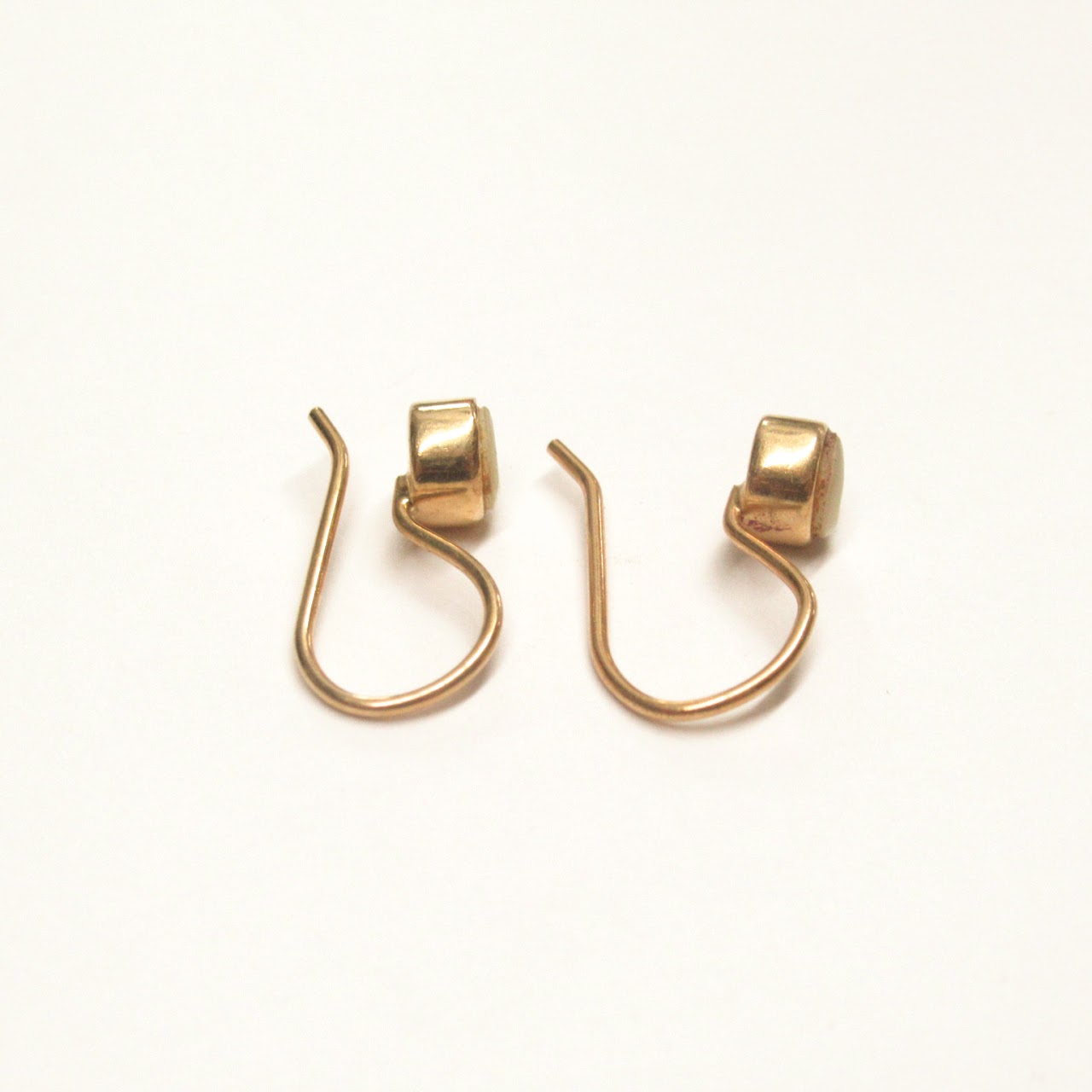 14K Gold & Nacre Earrings