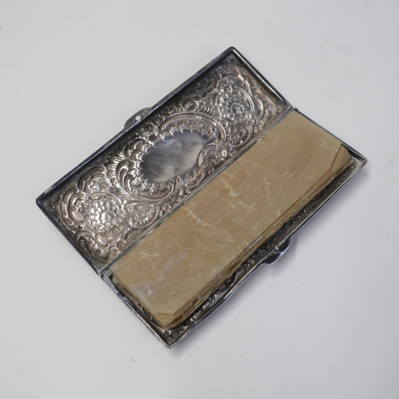 Sterling Silver Case with Parchment Paper