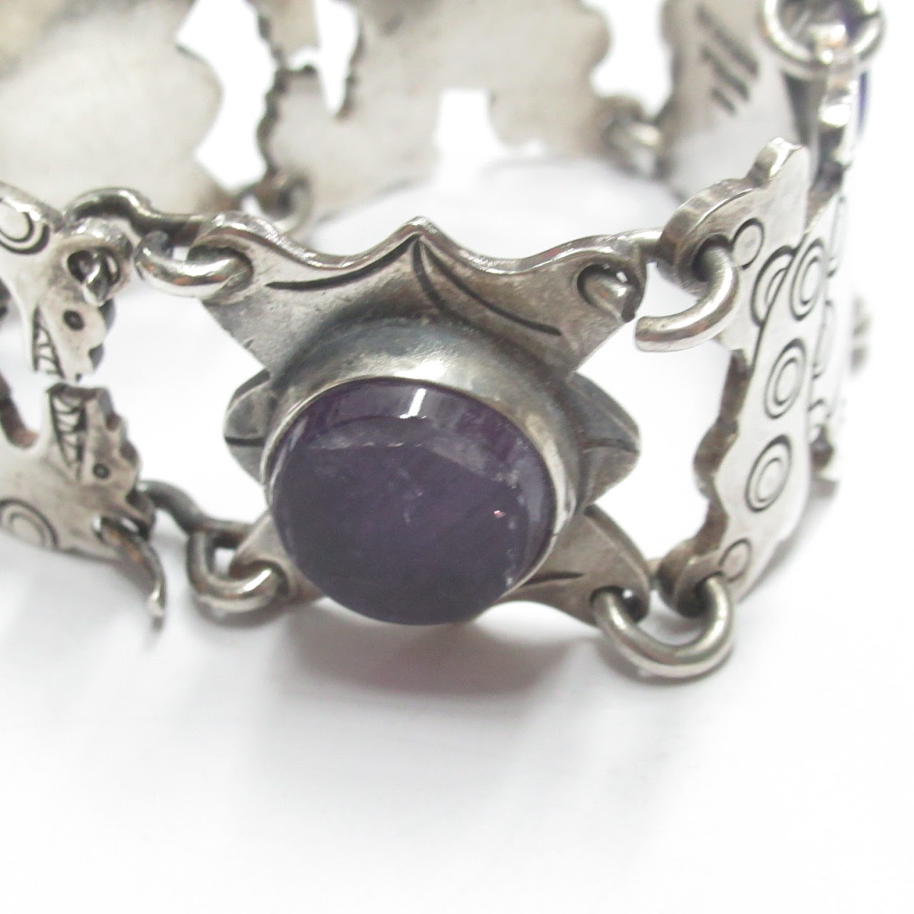 Sterling Silver & Amethyst Carmen Beckmann Bracelet