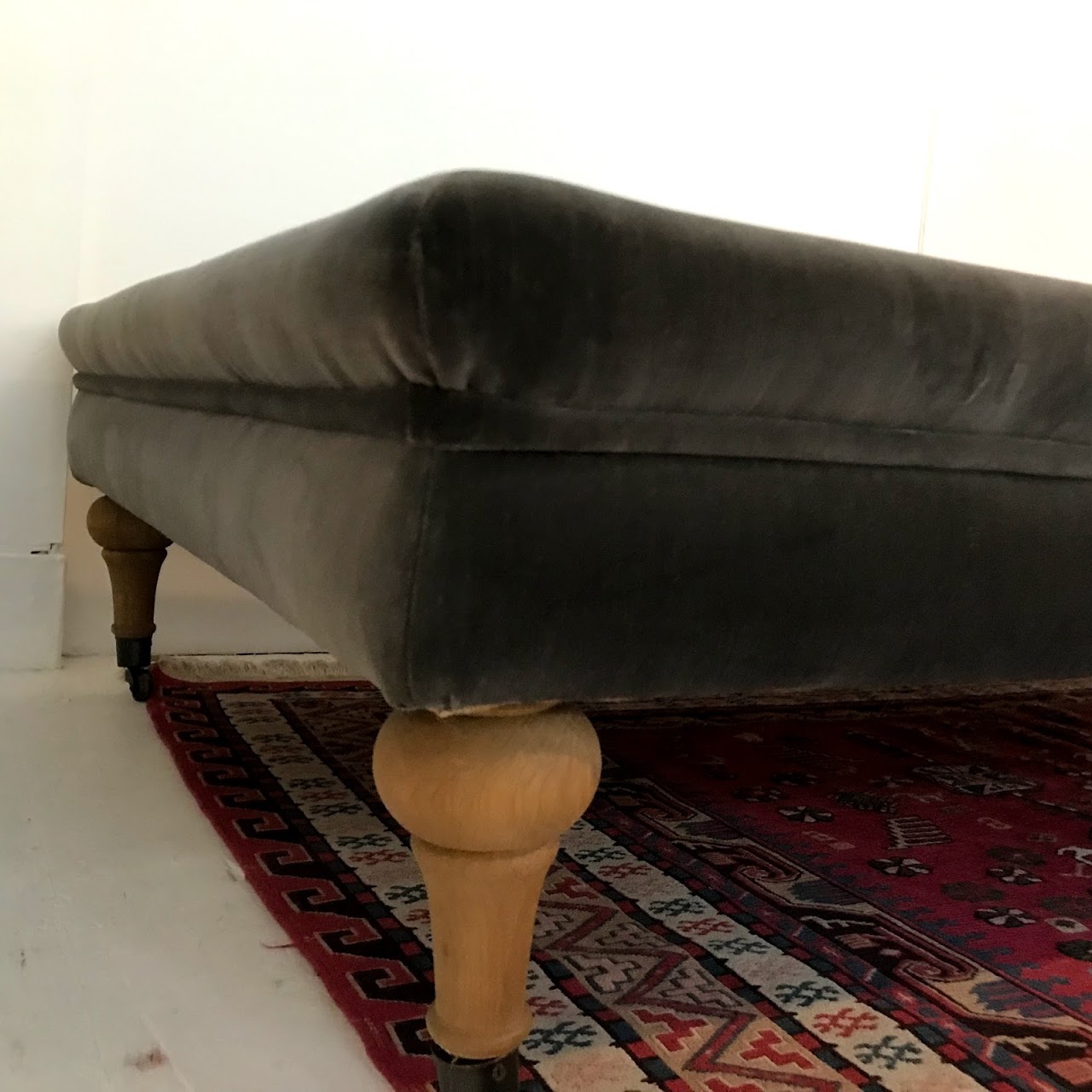 Restoration Hardware Tufted Coffee Ottoman