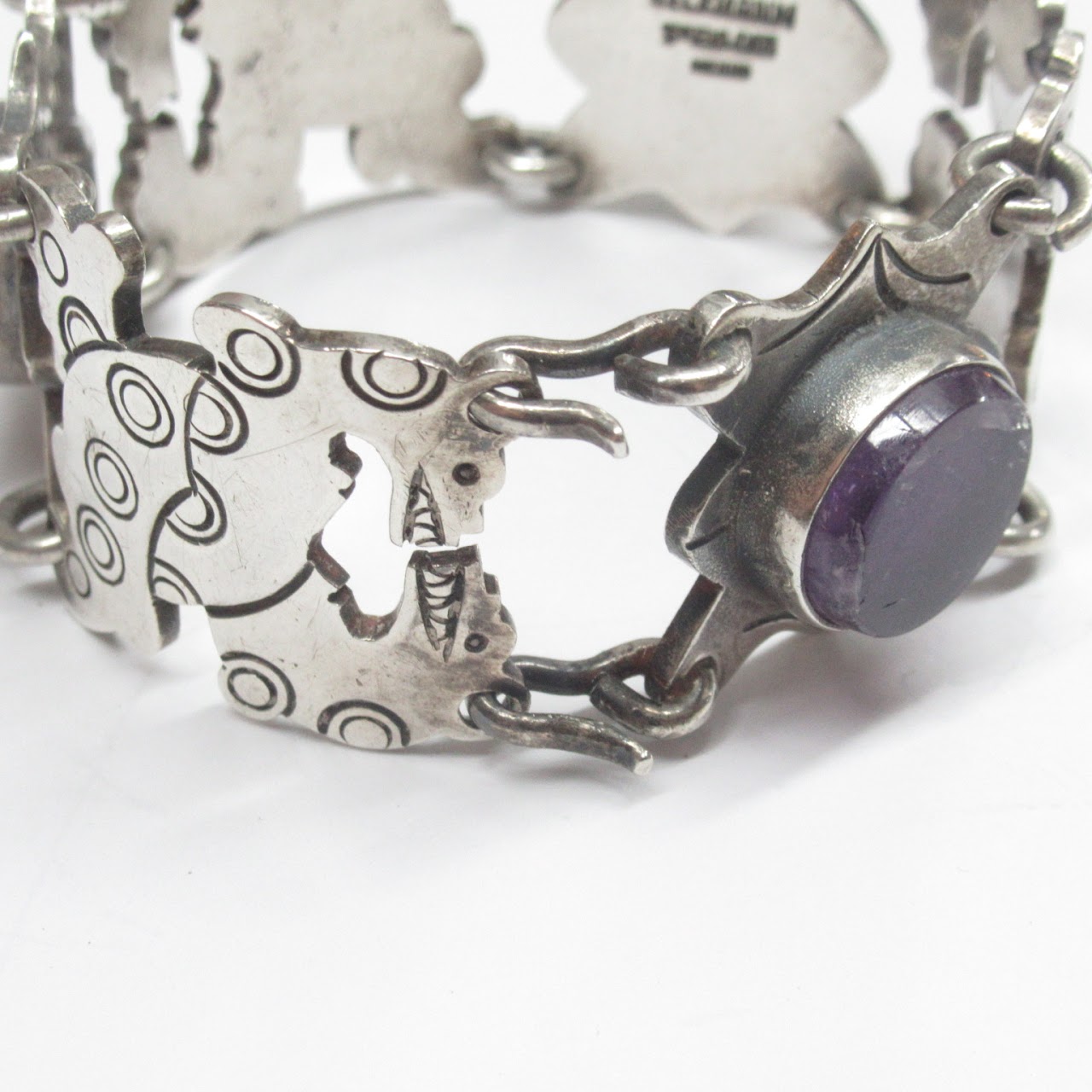 Sterling Silver & Amethyst Carmen Beckmann Bracelet