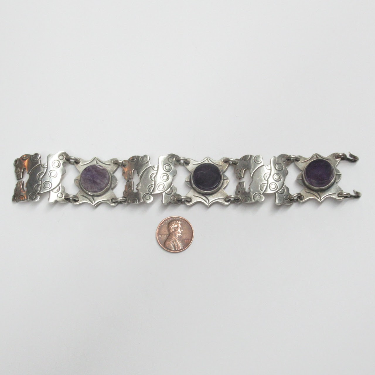 Sterling Silver & Amethyst Carmen Beckmann Bracelet