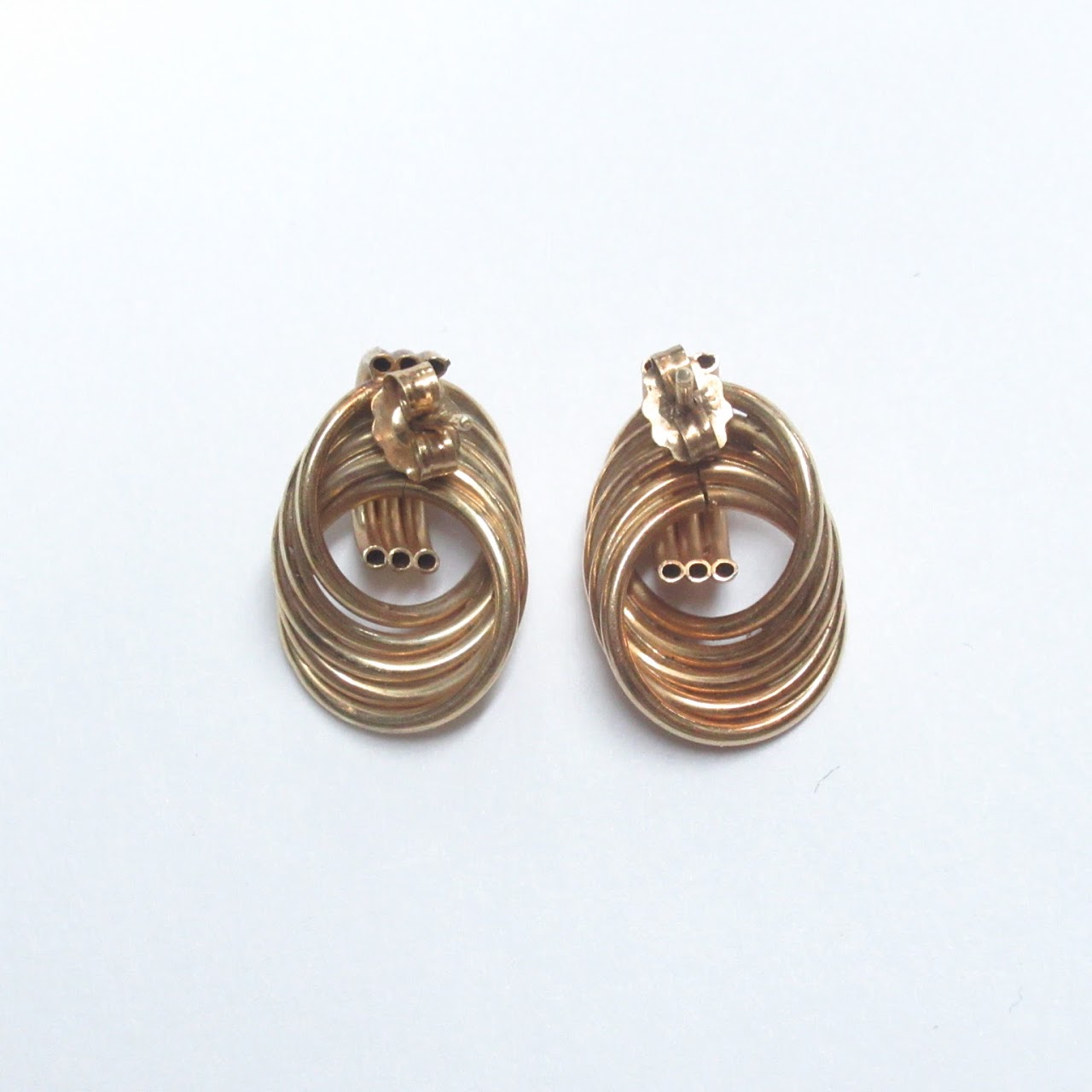 14K Gold Looped Earrings