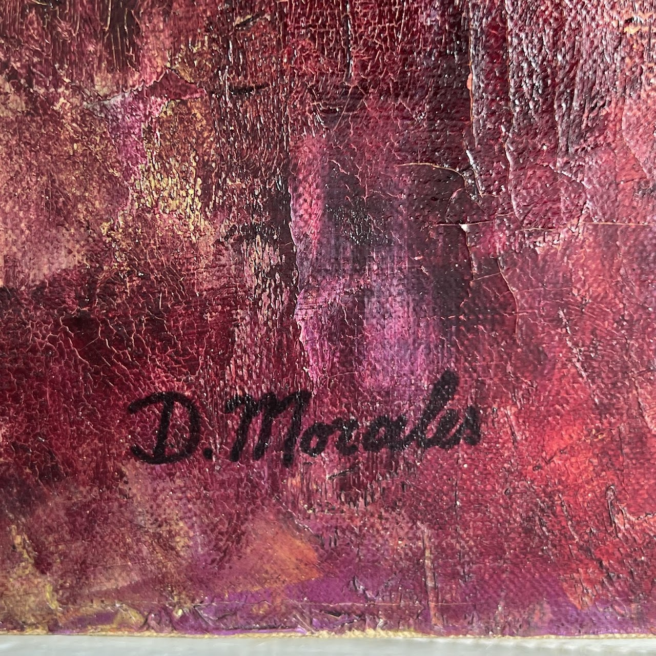 Dario Morales 'Elegy' Signed Oil Painting