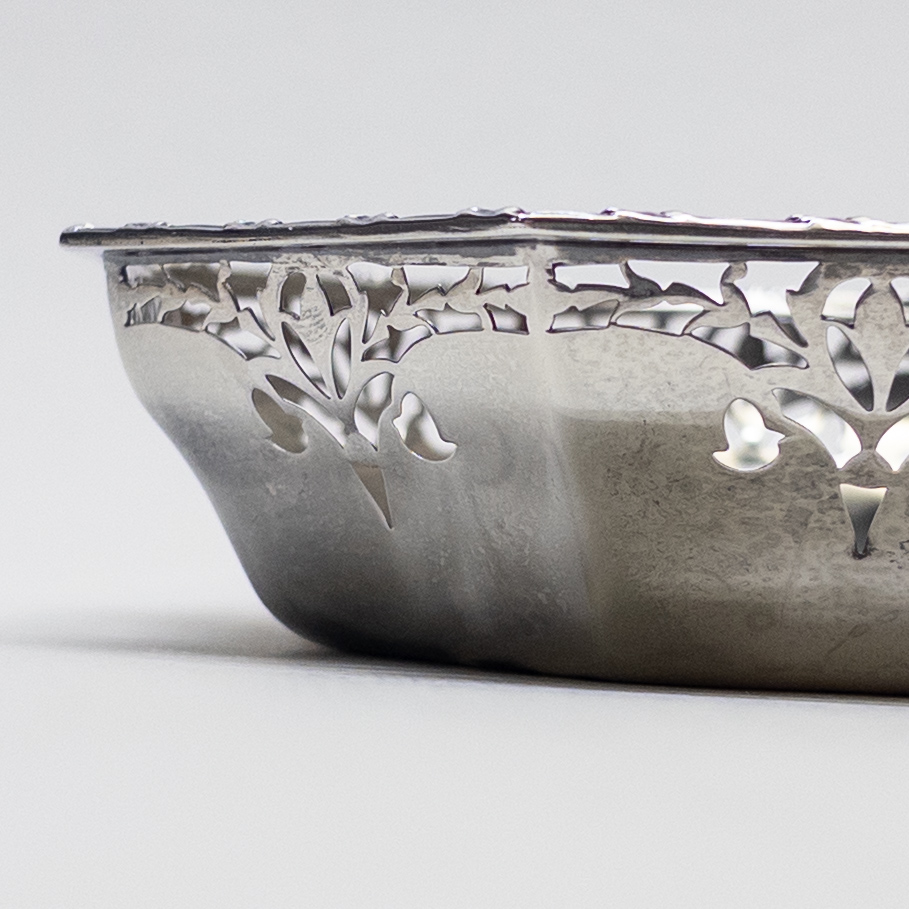 Sterling Silver Watson Company Pierced Nut Dish