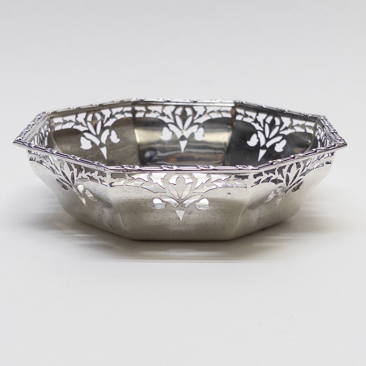 Sterling Silver Watson Company Pierced Nut Dish