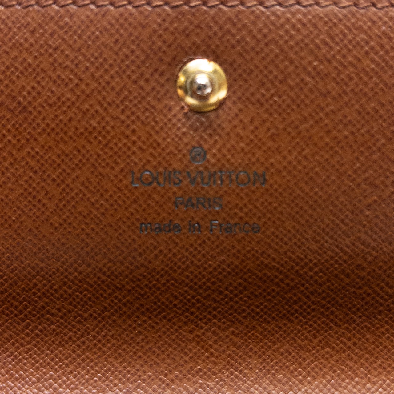 Louis Vuitton Vintage Porte Tresor Button Monogram Wallet