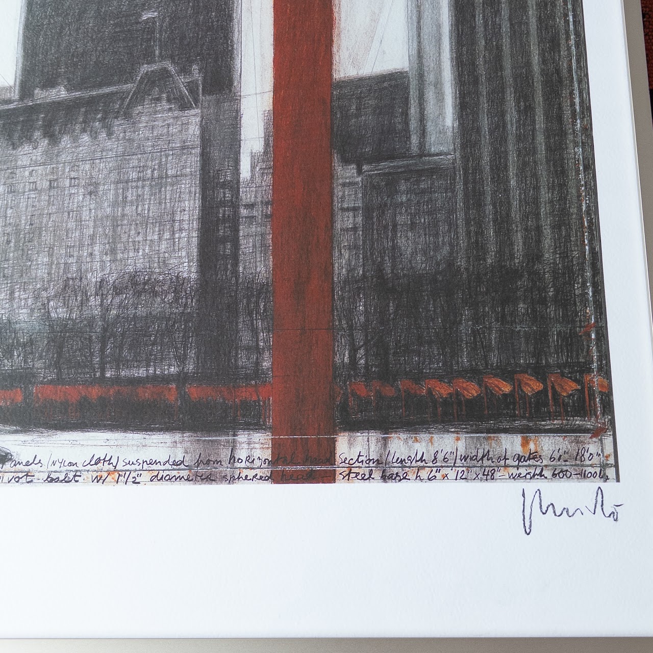 Christo Signed 'The Gates' Poster