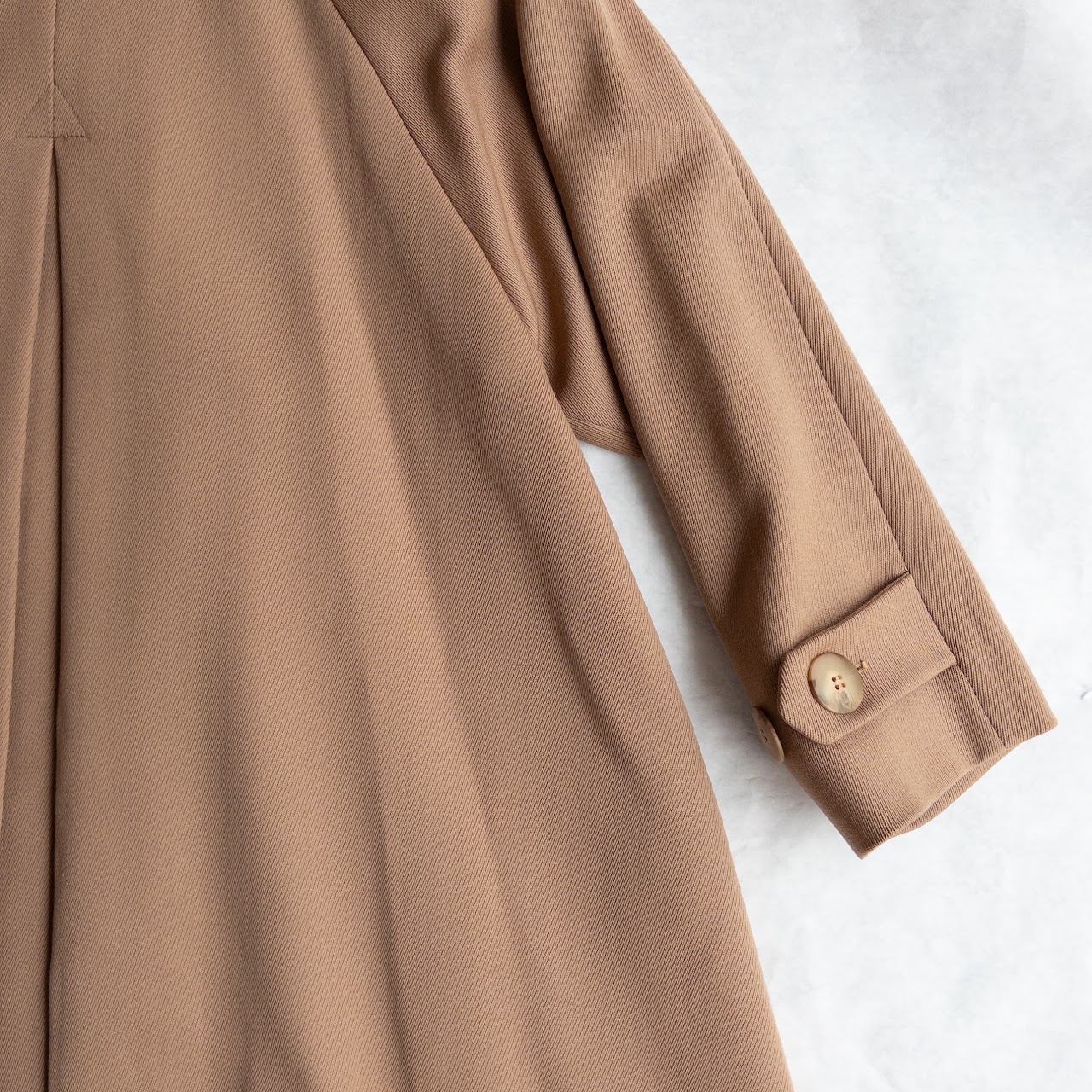 Christian Dior Wool Gabardine Swing Coat