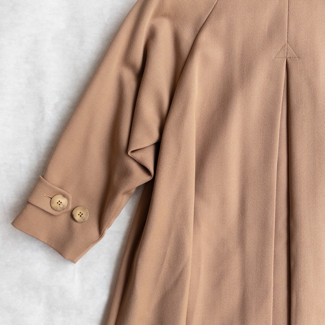 Christian Dior Wool Gabardine Swing Coat