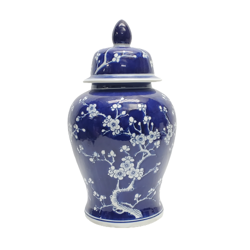 Chinese Ceramic Blue & White Ginger Jar